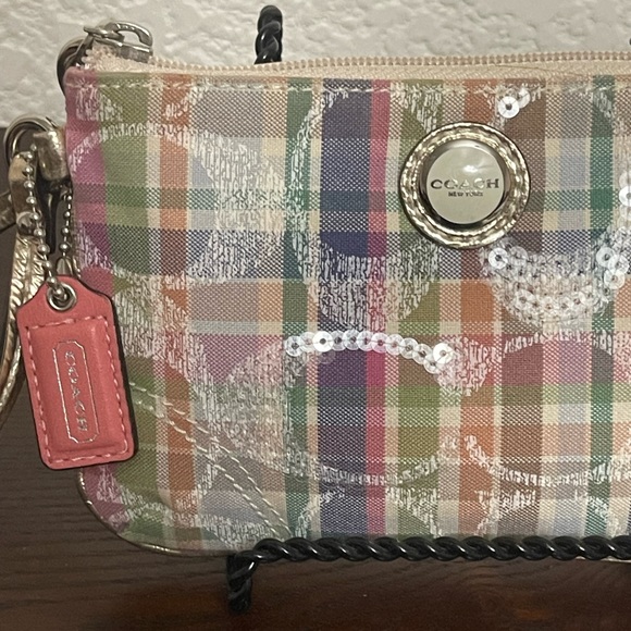 Coach Handbags - Coach Poppy Madras wristlet
